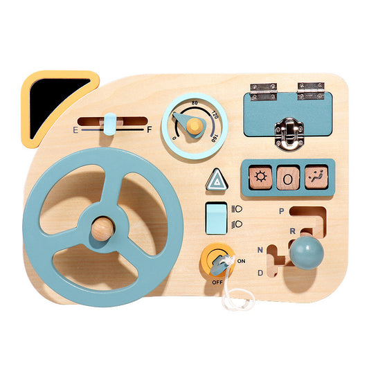 Wooden Steering Wheel Montessori Toys Educational Toy
