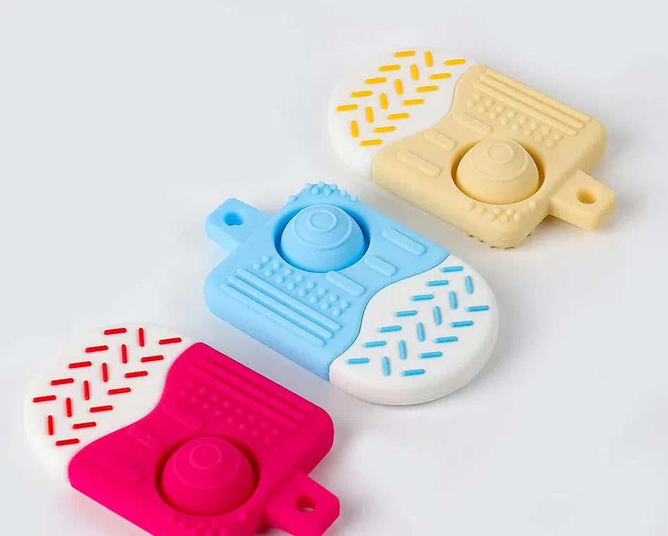 Macaroon Ice Cream Silicone Teething Toy for Baby