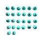 26pcs 15mm Silicone Letter Beads Alphabet A-Z Multi Color 4