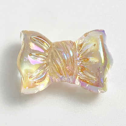 50pcs 14x26mm Transparent Bow Acrylic Beads DIY Bracelet Making 7