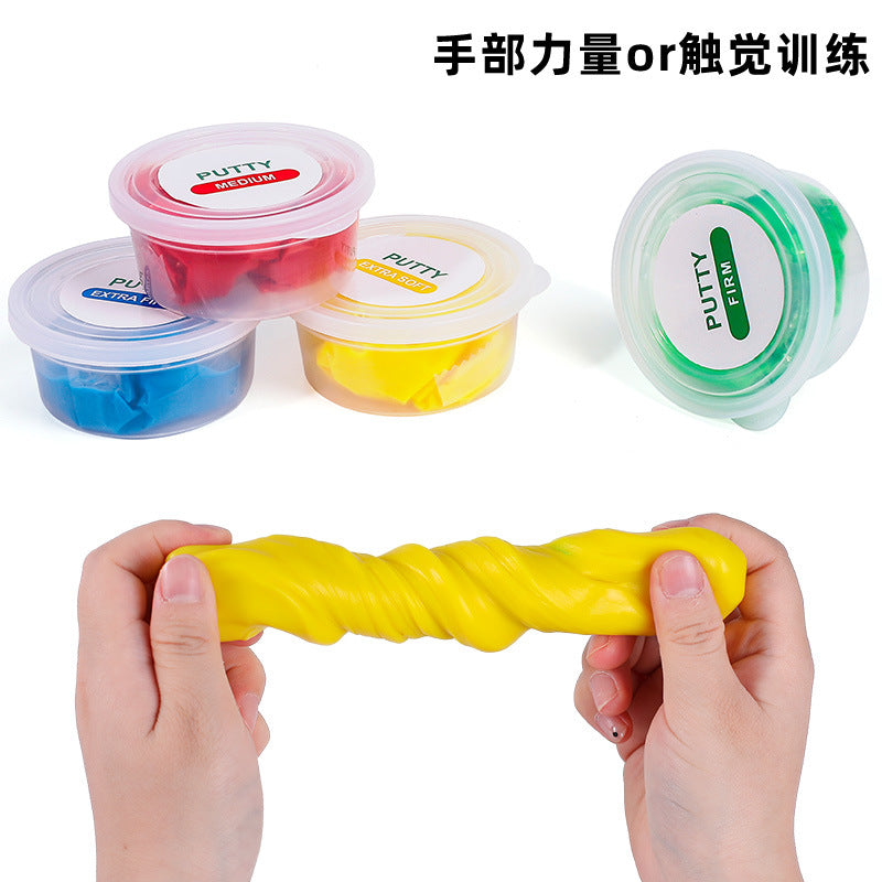 Therapy Putty Hand Exercise With Different Hardness 2