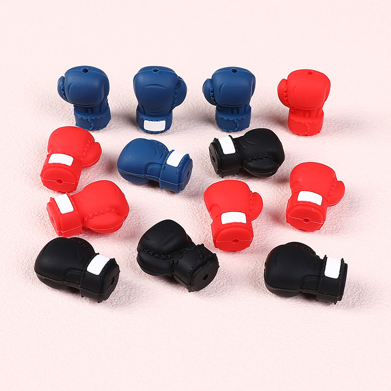20Pcs Silicone 3D Focal Beads Boxing Gloves Front Facing 4