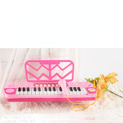 Plastic Kids Electronic Keyboard Musical Instrument with Microphone 37 Keys 5