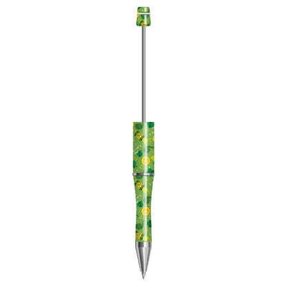 Clover Print Beadable Ballpoint Pens 14.4 cm DIY Craft Supplies 10