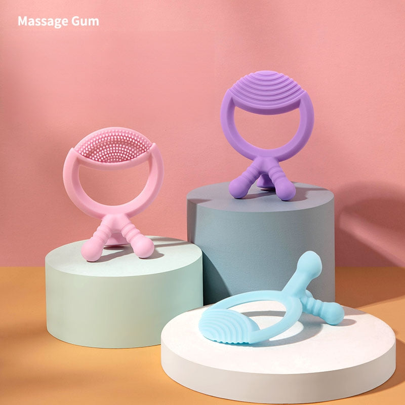 Silicone Baby Teether Toy Set Sensory Relief for Infant
