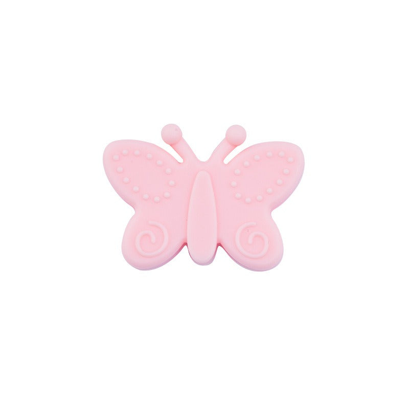 20pcs Silicone Focal Beads Butterfly Side Profile 14