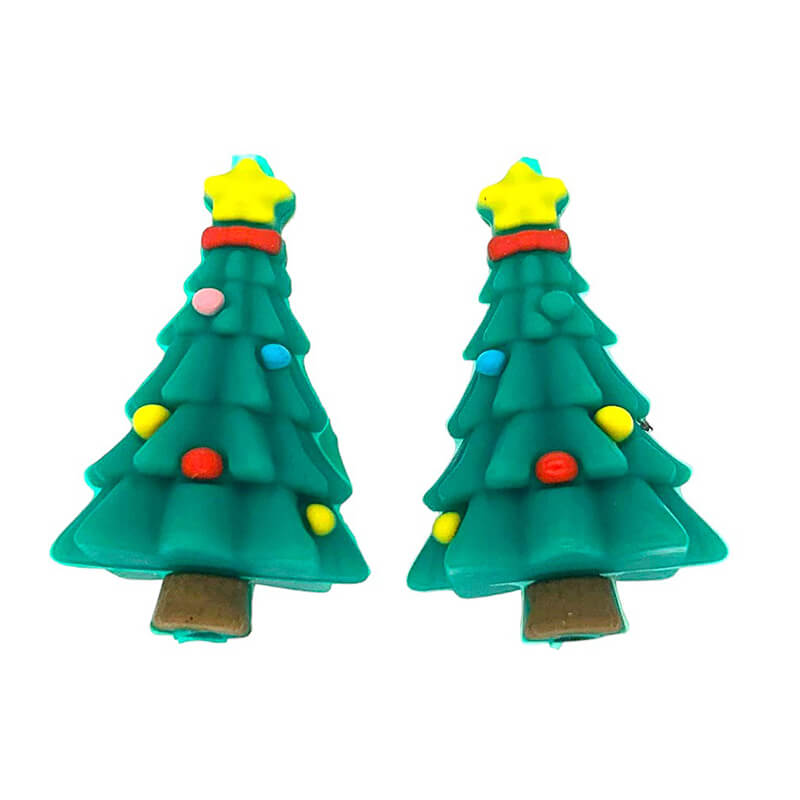 Silicone 3D Focal Beads Christmas Tree Layered Branches