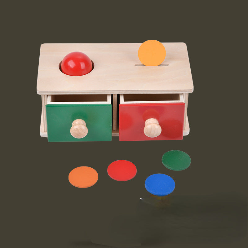 Wooden Montessori Toys Box Coin Sorting Toy for Toddlers 3