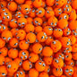 50pcs 15mm Easter Silicone Beads Yellow Red Color Egg Printed 4