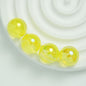 50pcs 16mm UV Finish Round Acrylic Beads Transparent DIY Bracelet Making 9