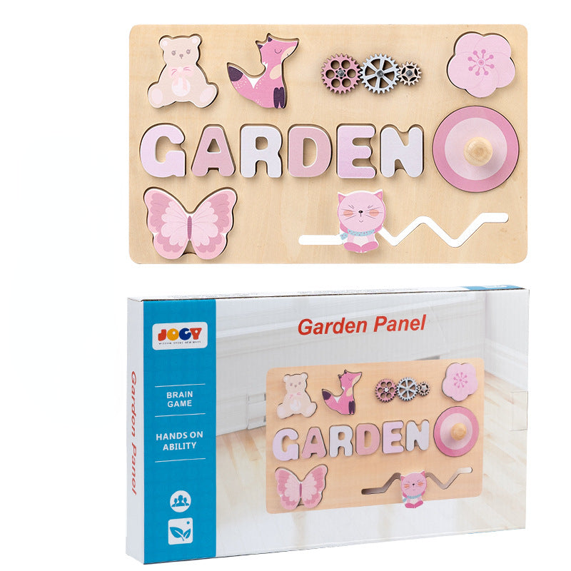 Wooden Montessori Toys Planet Hand Grab Board for Toddlers 8