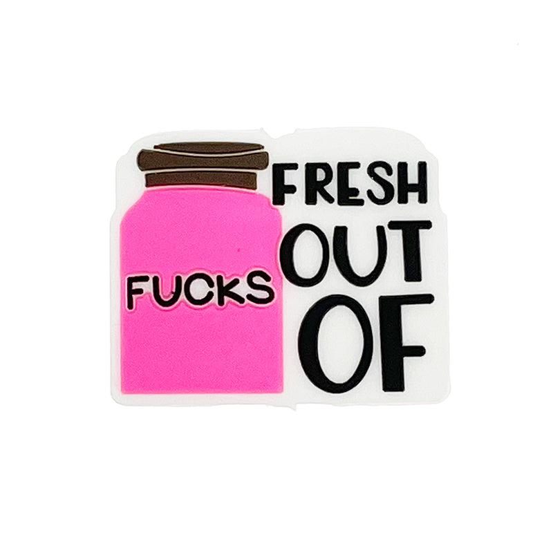 20pcs Silicone Focal Beads Bottle with Fresh Out of Text Detail 2