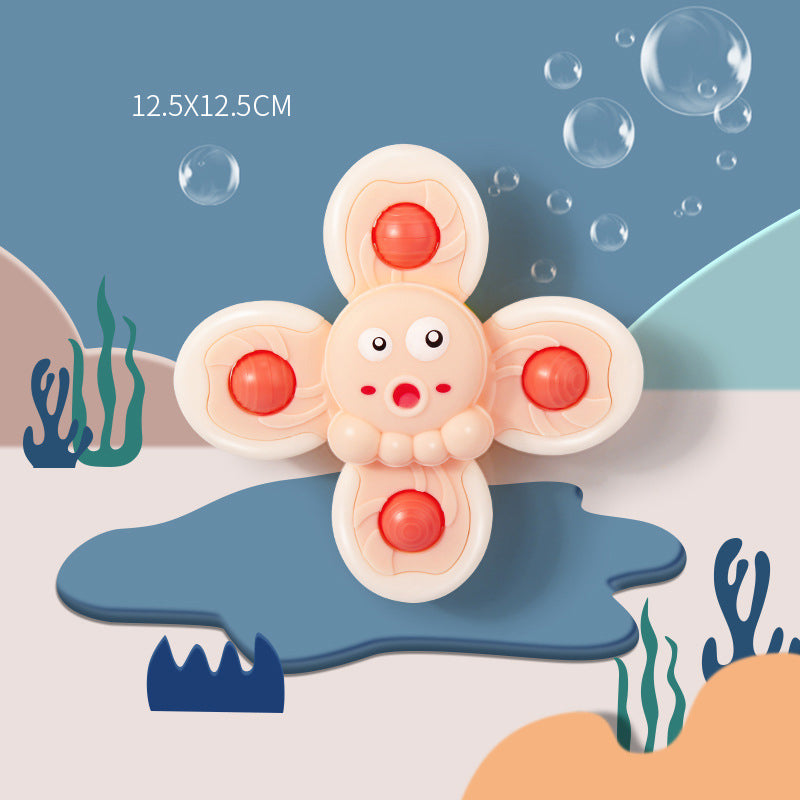 Plastic Suction Cup Spinner Rattle Toys for Babies 4