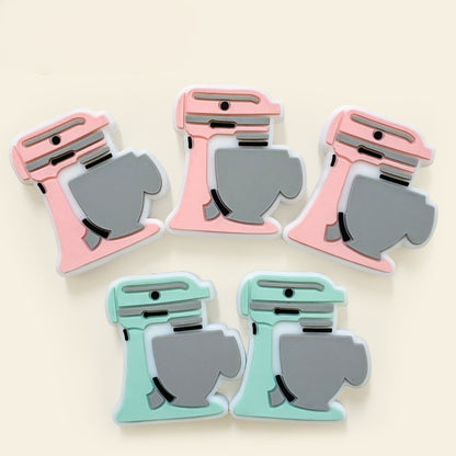 20Pcs Silicone Focal Beads Kitchen Mixer with Bowl Design