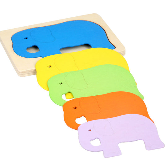 Multi-Layer Wooden Montessori Toys Animal Board Puzzle 15x10x1cm