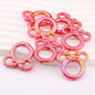 2Pcs 34x37mm Deep UV Color Plated Mickey Ring Head Acrylic Beads 6