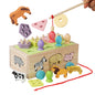 Wooden Farm Animal Montessori Toys Shape Sorting Educational Toy