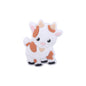 20pcs Silicone Focal Beads Cartoon Bull Beige and White Design 2