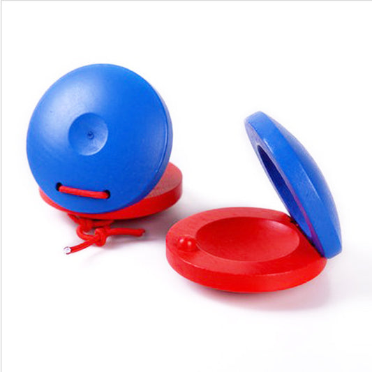 Wooden Castanet Kids Musical Instrument Early Educational Toy