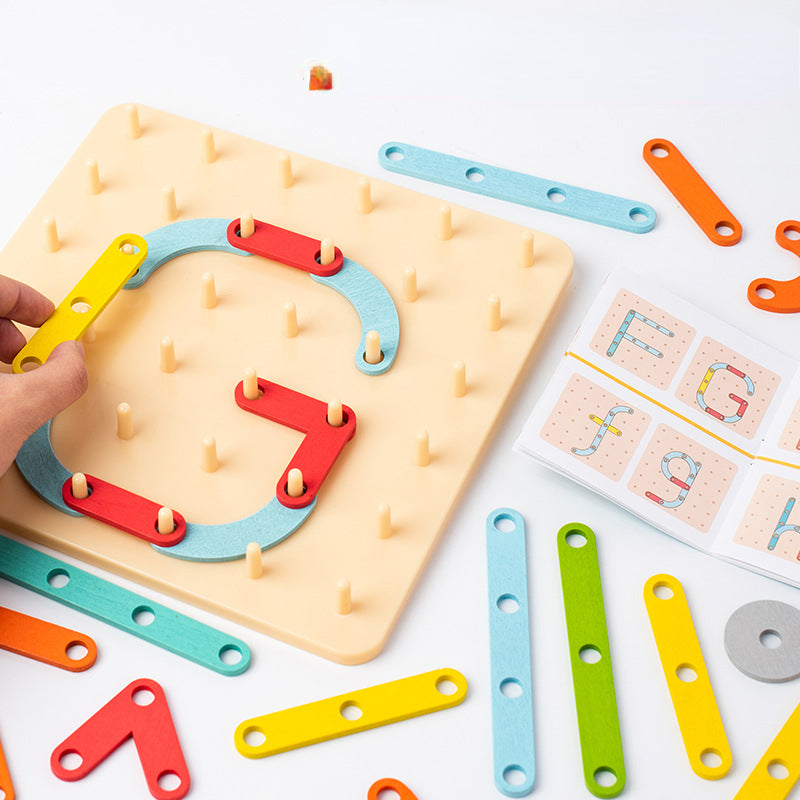 Wooden Montessori Toys Shape Splicing Educational Toy 3
