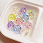 10pcs 17mm Spiral Acrylic Beads Transparent DIY Bracelet Making 12