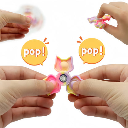 Silicone Pop It Fidget Toy Spinner for Kids and Adults 3