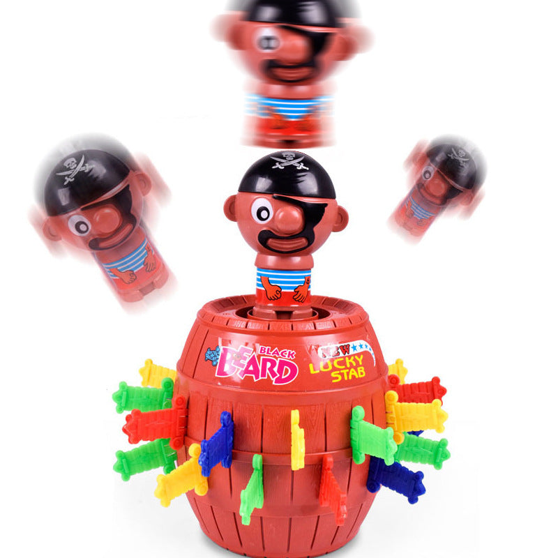 Pirate Barrel Prank Toy Interactive Desktop Game for Kids