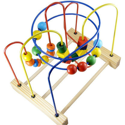 Extra Large Wooden Bead Maze Educational Toy for Toddlers 5