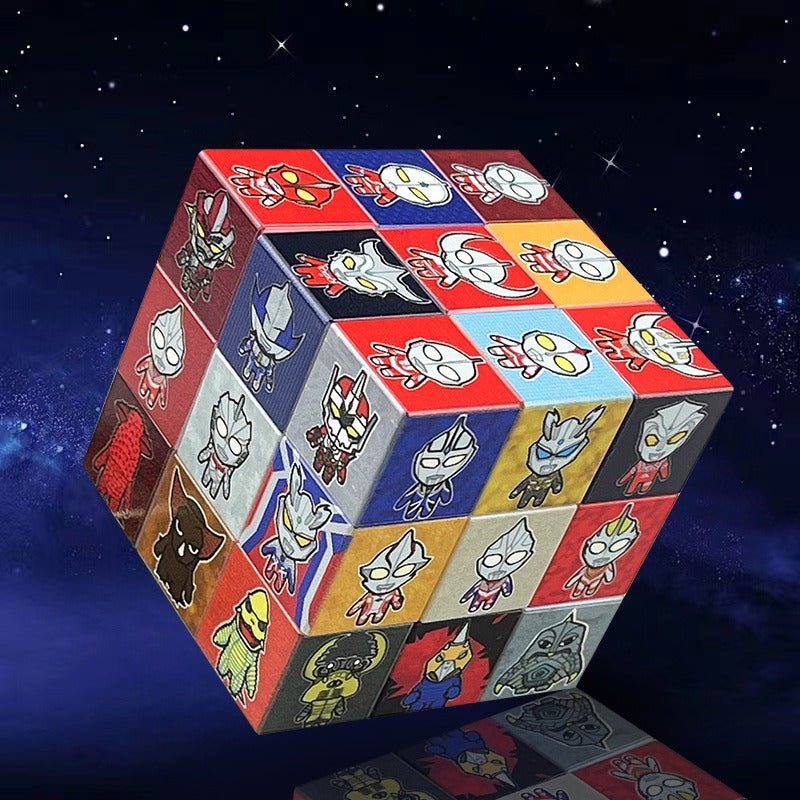 Neutral Ice and Snow Themed Rubik's Cube Fidget Toy 57mm 5