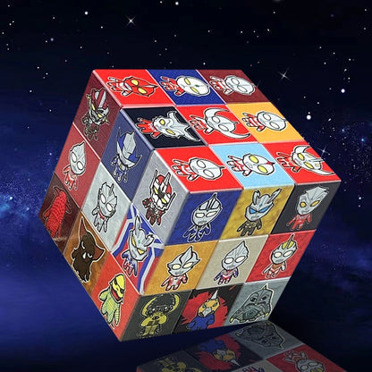 Neutral Ice and Snow Themed Rubik's Cube Fidget Toy 57mm 5