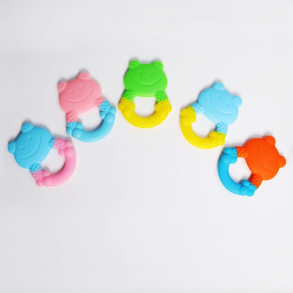 Frog Silicone Teething Toy Baby Teether 3 Pack
