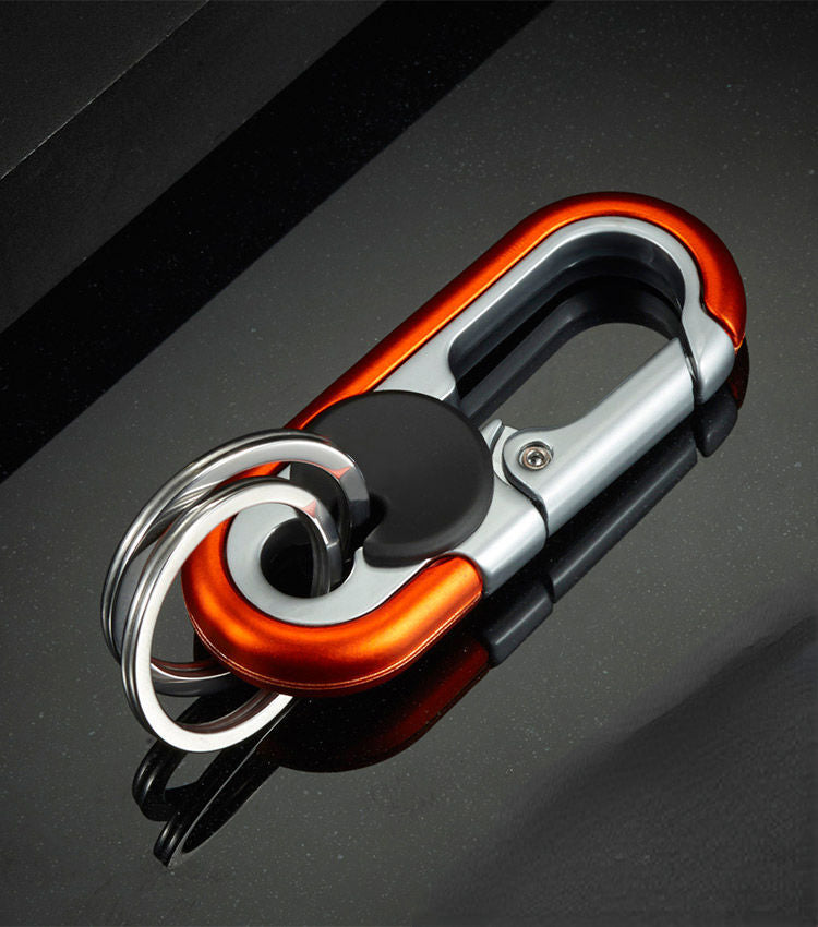 Zinc Alloy Metal Carabiner Keychain Durable Car Key Holder 8