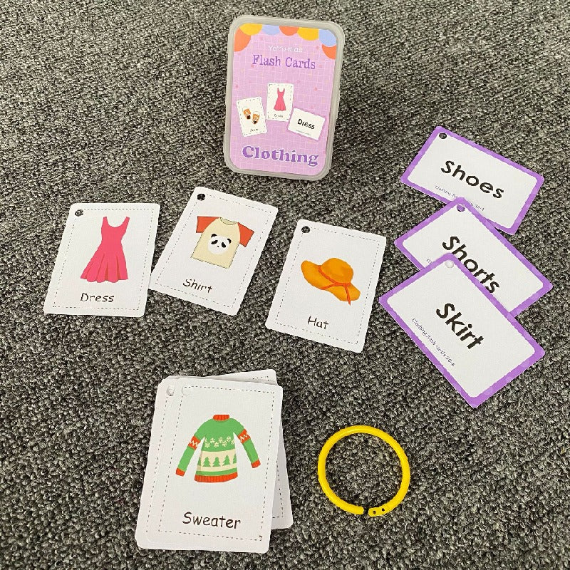 Educational Flash Cards Learning Toy Paper 63x88mm 21
