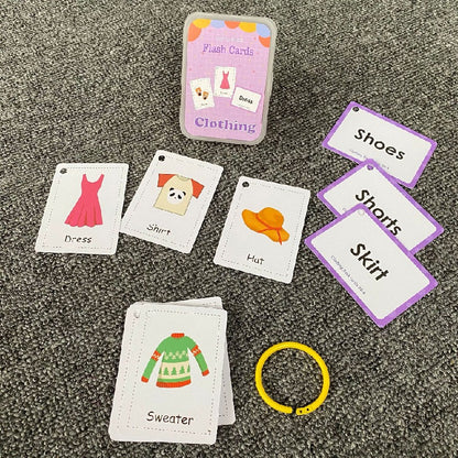 Educational Flash Cards Learning Toy Paper 63x88mm 21
