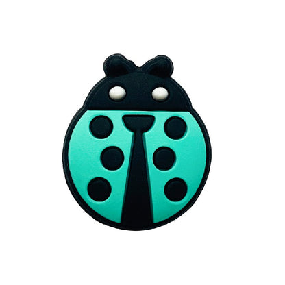 20pcs Silicone Focal Beads Beetle Front Facing Design 7