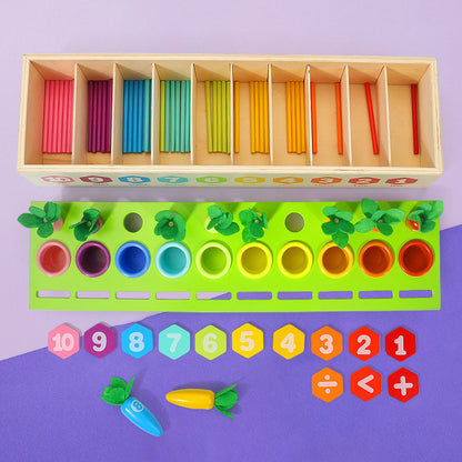 Wooden Coin Box Montessori Toys Educational Fine Motor Skills 4