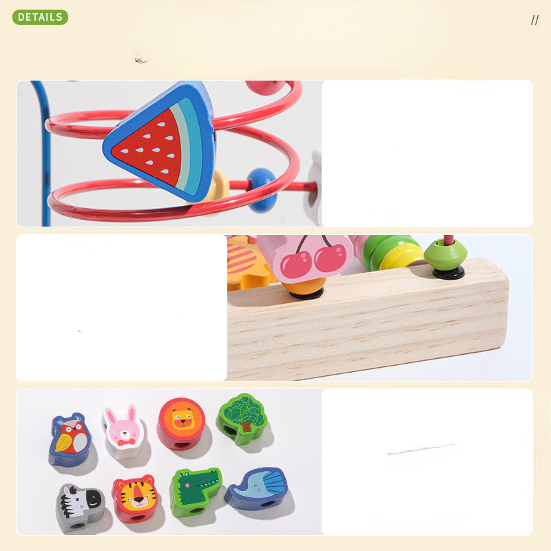 Multi-Functional Wooden Bead Maze Educational Toy 2