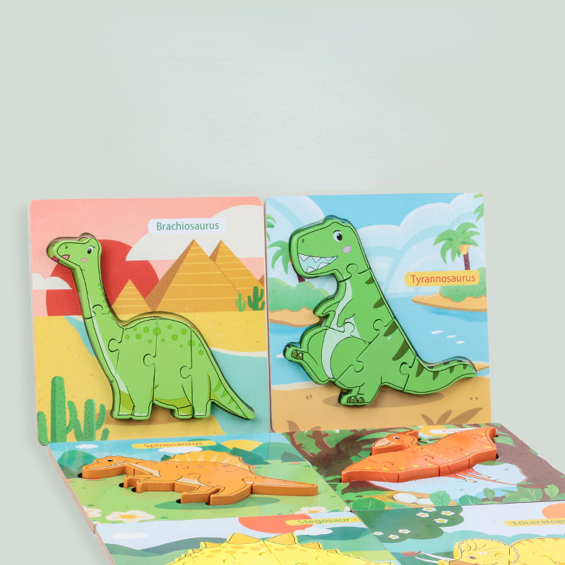 Dinosaur 3D Puzzle Educational Toy Density Board Material 5