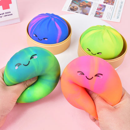 TPR Steamed Stuffed Bun Squishy Toy Sensory Stress Relief Squeeze 2
