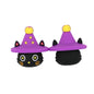 20Pcs Silicone 3D Focal Beads Halloween Black Imp Wearing Witch Hat