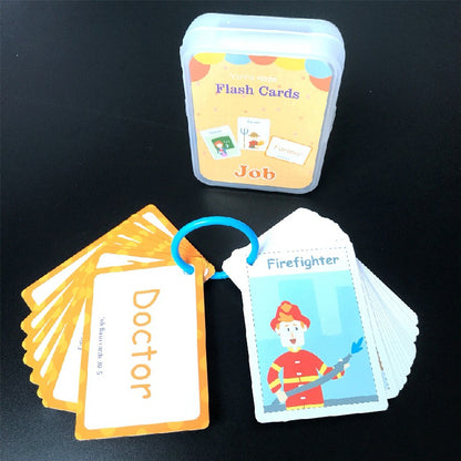 Educational Flash Cards Learning Toy Paper 63x88mm 20