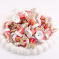 UV Plating Christmas Hat Acrylic Beads Electroplated Holiday Craft 7