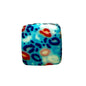 50pcs 13.5mm Printed Square Silicone Beads Variety Designs 13