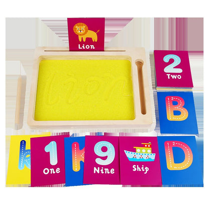 Wooden Montessori Sand Drawing Board Educational Toy 5