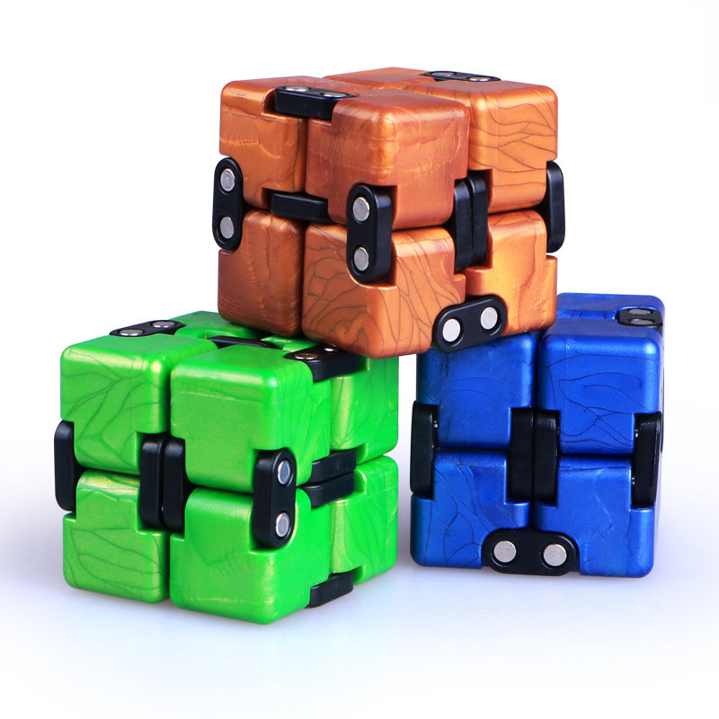 Plastic Infinity Cube Fidget Toy Creative Puzzle for Kids and Adults