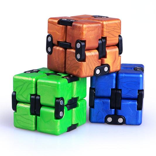 Plastic Infinity Cube Fidget Toy Creative Puzzle for Kids and Adults