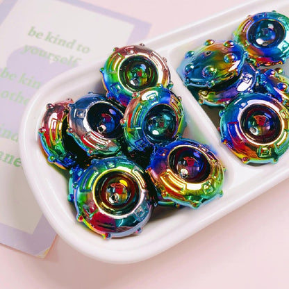 10pcs 30mm Candy Frisbee Acrylic Beads DIY Bracelet Making 3
