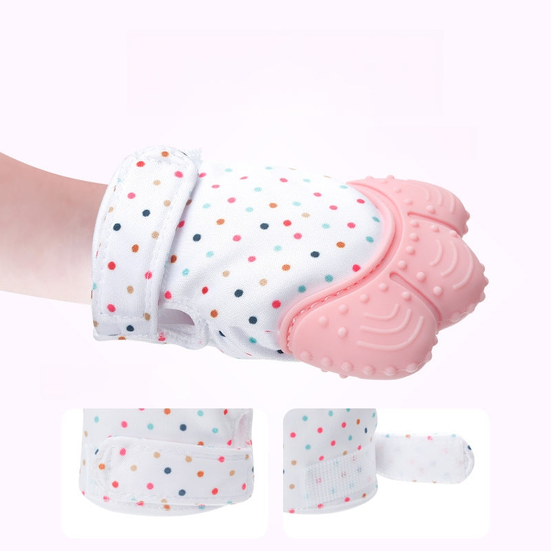 Silicone Baby Teething Glove Teether Soothing Toy 4