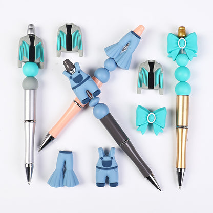 20Pcs Silicone 3D Focal Beads Jeans Denim Shirt Clothing Details 6