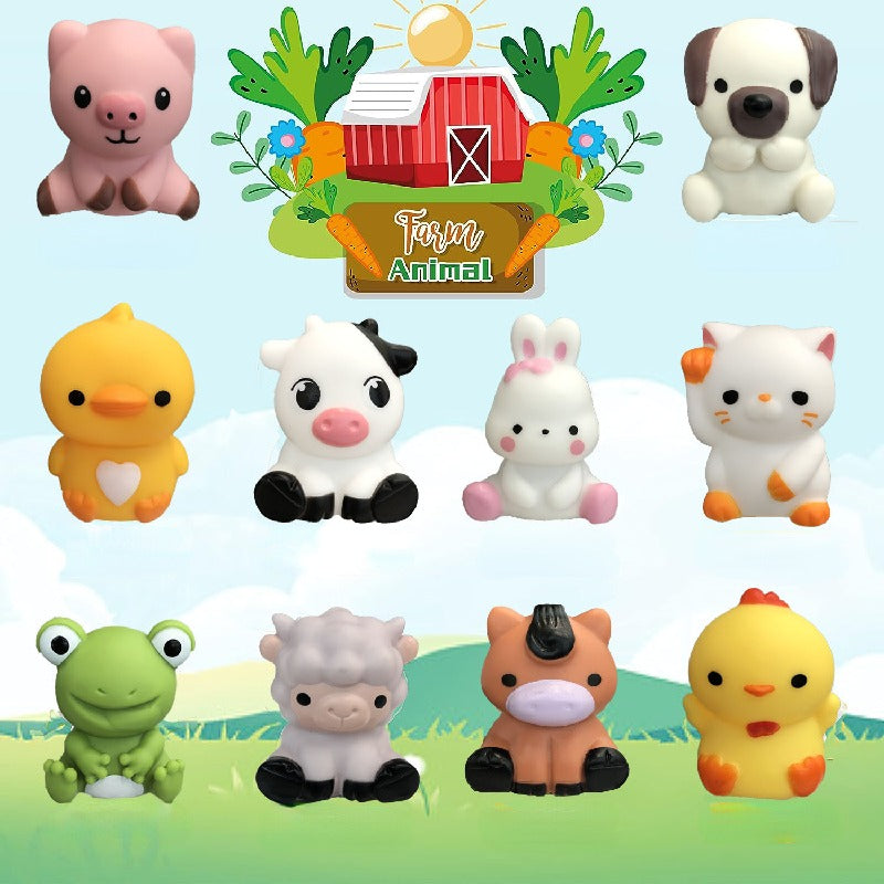 Farm Animal Montessori Toys Enamel Educational Toy Set 3